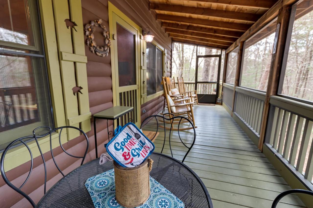 Blue Ridge Cozy Cabin In The Woods With Hot Tub! エクステリア 写真