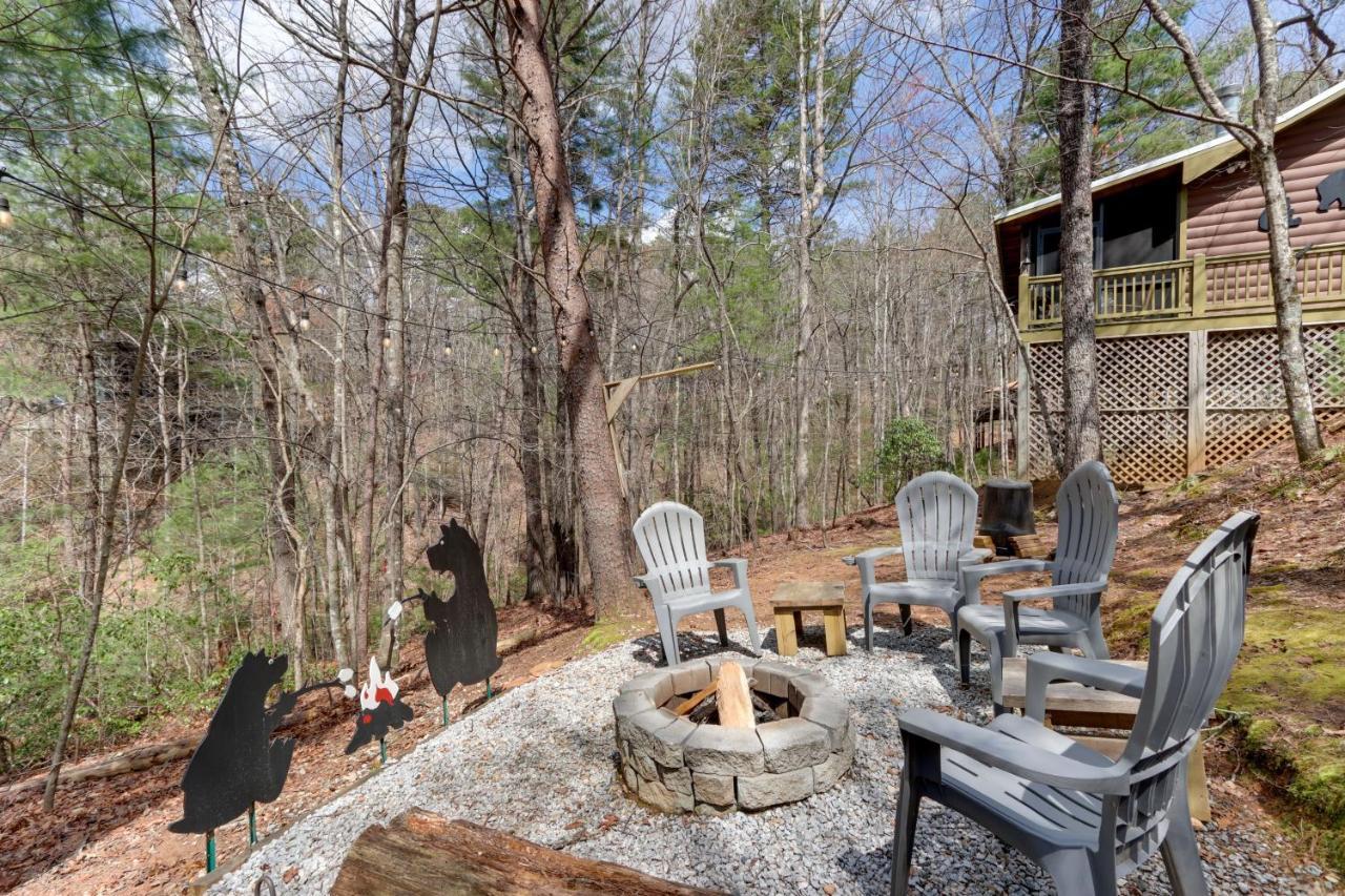 Blue Ridge Cozy Cabin In The Woods With Hot Tub! エクステリア 写真